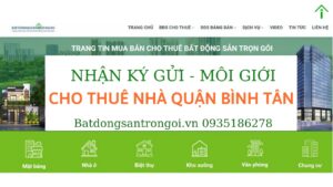 công ty môi giới cho thuê nhà quận Tân Phú