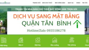 cần dịch vụ môi giới mặt bằng quận Tân Bình