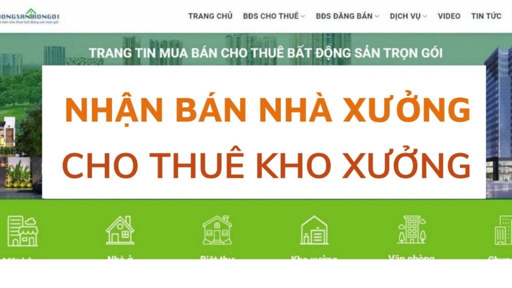 dịch vụ môi giới bán nhà xưởng